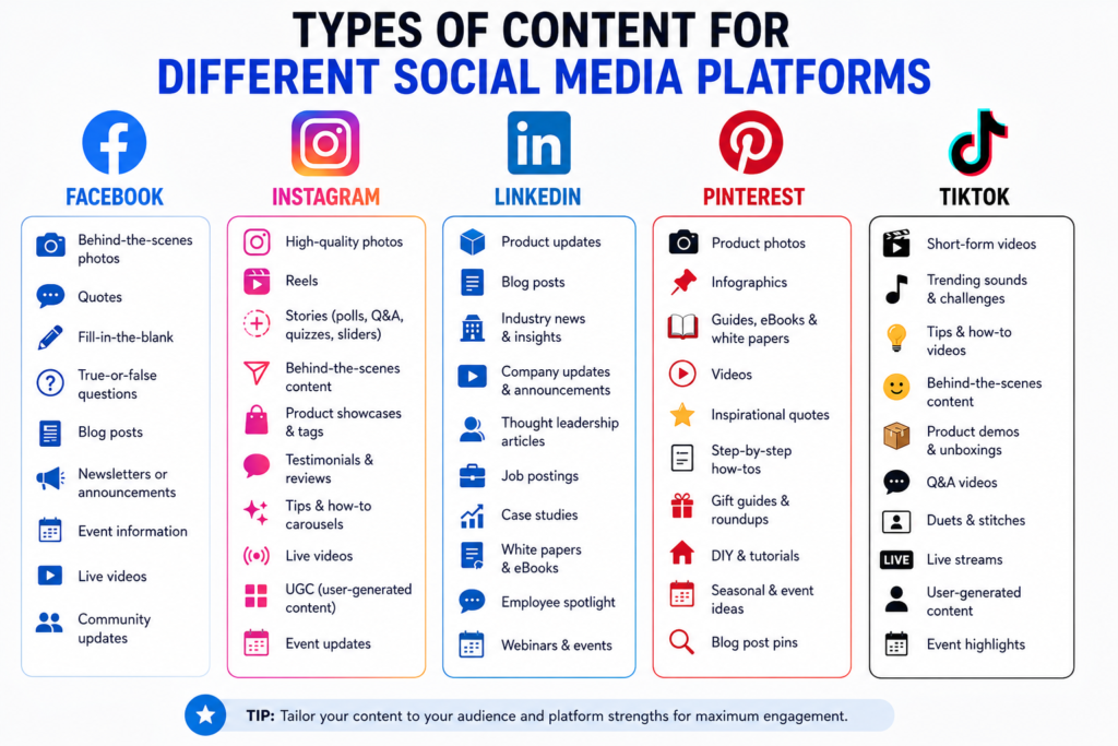 Social Media Content Types